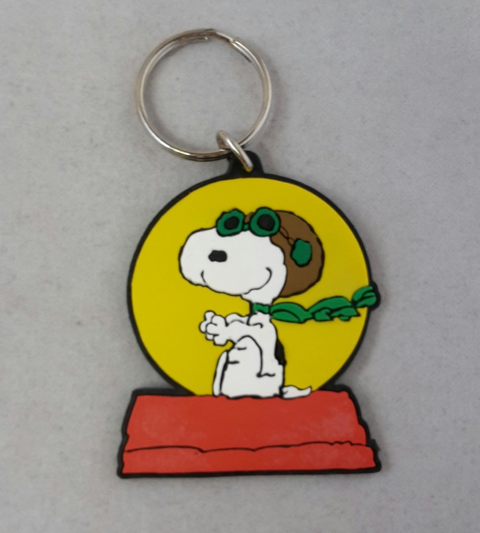 Snoopy Und Peanuts Woodstock Schlüsselanhänger aus Leder