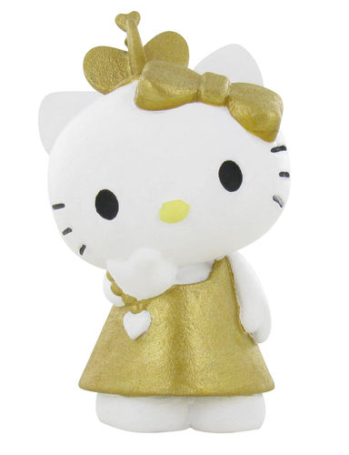 Y99983 - Hello Kitty avec une robe dorée