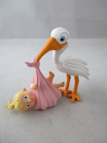 Y97311 - Storch with Baby (girl)