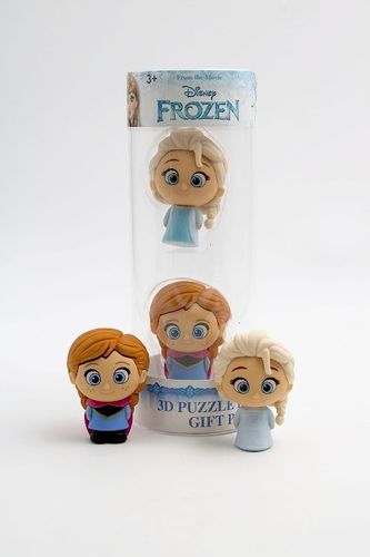DIS200 - Goma de borrar rompecabezas 3D - Anna y Elsa - Disney Frozen