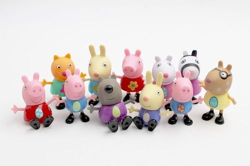 JAZ200 - Peppa Pig ensemble de figurines de collection (11 figure)