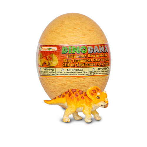 S100986 - Dino Dana Triceratops Baby mit Ei - Neuheit 2022