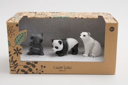 Y13002 - Little Wild - Set conjunto de osos ( 3 figuras)